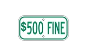 $500 Fine – Small