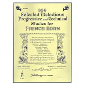 335 Selected Melodious Progressive & Technical Studies Book 2 for Horn by Pottag