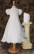 Jaimee - Baby Dress White with Cut Work