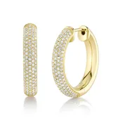 Bold Pavé Hoops