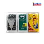 3 Pack DE Blade Sampler 15  Blades
