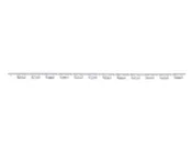 0.2 mL 12-Strip Flat Caps, No Tubes, Optically-Clear for qPCR, 800/CS, Globe Scientific, PCR-02FC-12