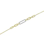 Diamond Paperclip Chain Bracelet — Creative Jewelers