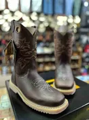 CEBU | WORK BOOTS | PR | OIL RESISTANT | SQUARE  SOFT TOE | BROWN