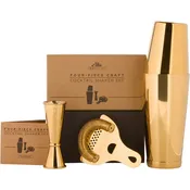 A Bar Above - Craft Cocktail Bar Set in Gold (4 Piece)