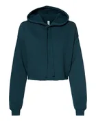 BELLA + CANVAS Women's Crop Fleece Hoodie Sweatshirt