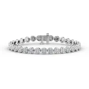 4 Stone Cluster Bracelets