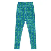 Neon Batik Yoga Leggings