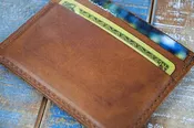5-Slot Super Slim Front Pocket Card Sleeve Wallet (Rio Latigo Leather)