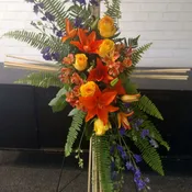 Floral Cross Spray