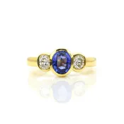 3 Stone Tanzanite Ring