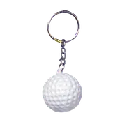 1.25″ Golf Ball with Keychain – White- 1 pc. pkg.