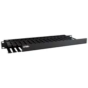 1U Duct Horizontal Cable Manager, Double