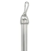 1/2" Fluted Clear PVC Baton with Metal Snap