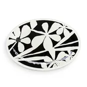 BOLD FLORAL OVAL PLATTER LARGE