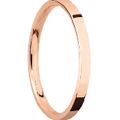 14K Rose Gold + Polish Finish