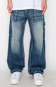 Baggy Fit Washed Carpenter Jeans
