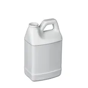 1/2 Gallon White F-Style Plastic Bottle