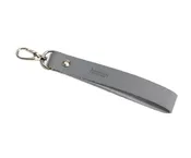 Ambrosia Keychain Gray Leather Wristlet