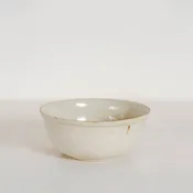 17th Century Cream Bowl with Incised Interior Floral Designs — ROBERT KUO