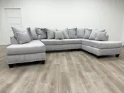 111 - Sectional (Dove-Nailheads)