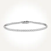10KT White Gold Tennis Bracelet 1.00 CT. T.W.