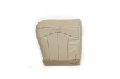 00 01 Ford Excursion Limited Bucket - Driver Side Bottom Leather Seat Cover TAN