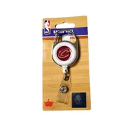 CLEVELAND CAVALIERS RETRACTABLE DELUXE BADGE REEL. SOLD IN SETS OF 3 ONLY.