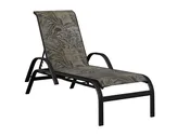 Murphy Padded Sling Chaise Lounge with Arms
