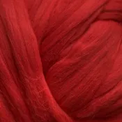 Merino solid dyed top - "Red"