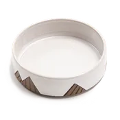 Carved Ceramic Mountain Bowl
