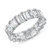 1-Row Emerald Cut Anniversary Ring