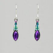 Firefly Carmel Small Drop Earring - Purple