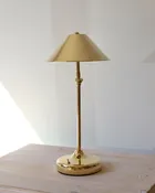 Anna Lari Cordless Emily Table Lamp in Glossy Brass (16")