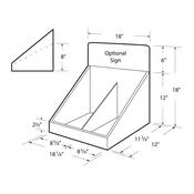 17 1/4” Display with Divider