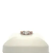 14k Rose Gold Round Center Engagement Ring