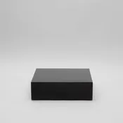 Black Crystal Glass Base Riser by KA Glass