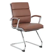 1509V MERAK Executive Guest Chair with Chrome Sled Base