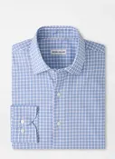 Atlas Crown Lite Cotton-Stretch Sport Shirt In Blue Freesia