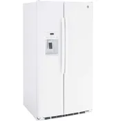 GE 36″ 25.3 cu. ft.. Side by Side Refrigerator – White