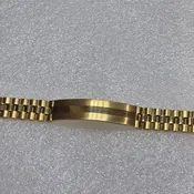 14kt Gold Rolex Look, Dual Finished Fashion Men's Bracelet Weighing 23.5dwt..
