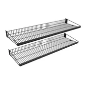 Planniq Core® 4′ Flat Wire Shelf Kit of 2