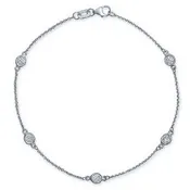 0.50 Carat Diamond Station Bracelet