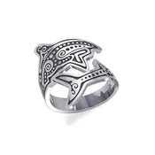 Aboriginal Shark Spoon Sterling Silver Ring