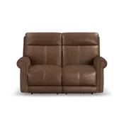 Alexander Power Reclining Loveseat In Khaki