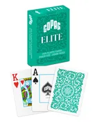 Copag Elite 100% Plastic Playing Cards - Poker Size (Standard) Jumbo Index Green Single Deck