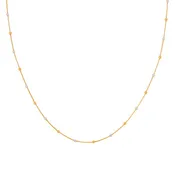 16'' Box Two Tone Gold Chain 0.8MM