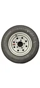 12" ST145R12 E Load Range Radial Silver E-Coat Tire & Wheel