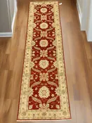 2' 8"X10' Oushak Chobi Handmade Wool Runner # 10284