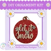 DIY Let It Snow Ornament Kit